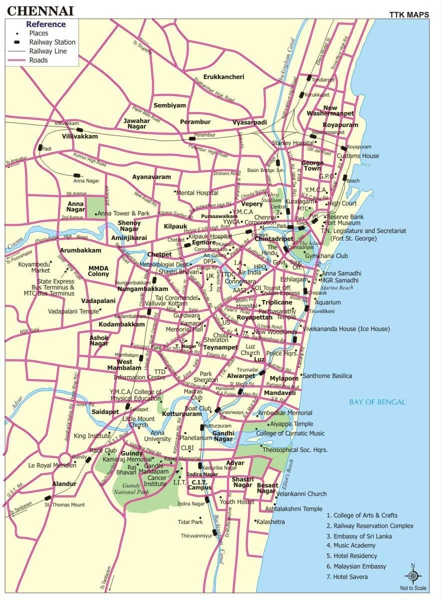 road map-Chennai