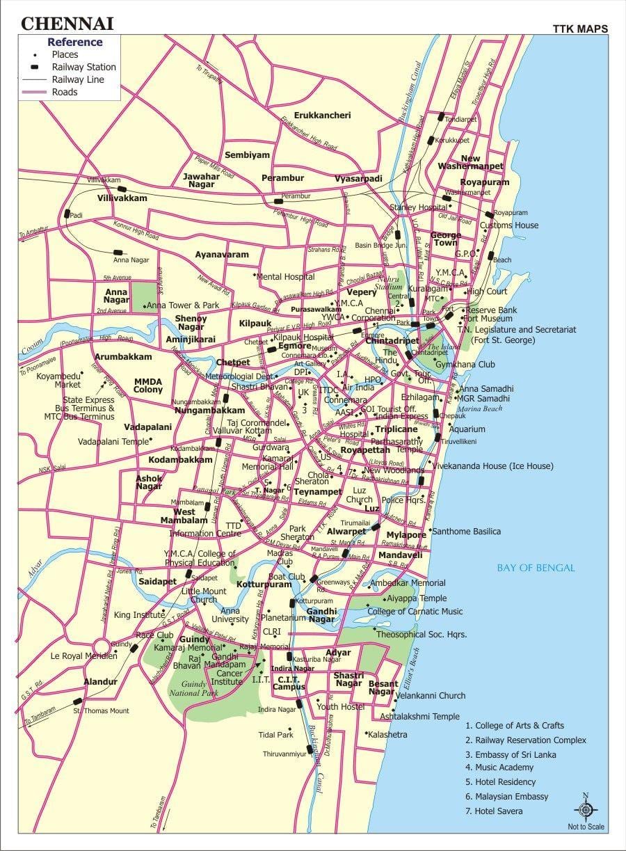 Chennai kartta