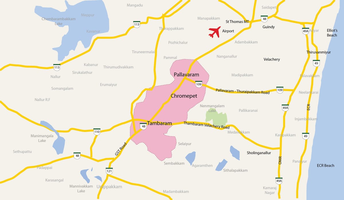 kartta Chennai Tambaram