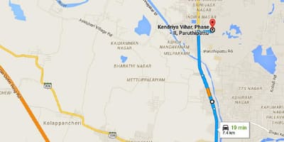 Chennai Avadi kartta