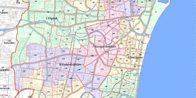 Suurempi Chennai oyj kartta