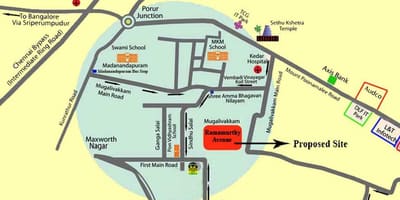 Chennai Porur kartta