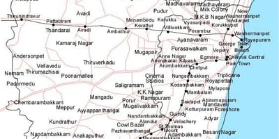 Chennai kartta suuntiin
