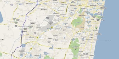 Reitin Chennai kartta